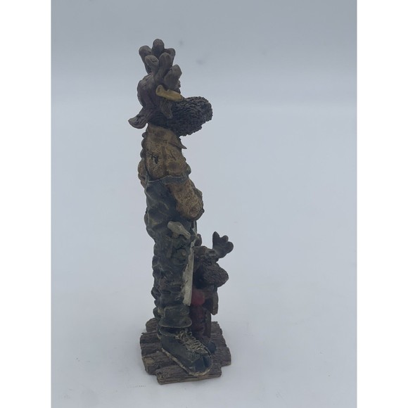 Christhomas Corp. 1995 #1 Dad elk Lumberjack Resin Figurine 7.75" - Picture 2 of 5